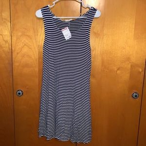 Navy Striped Sun-Dress